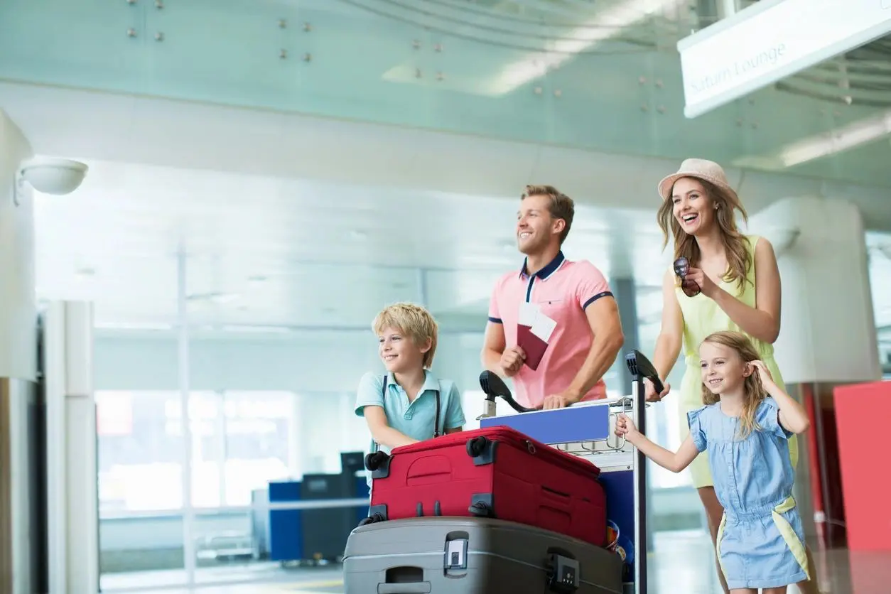 Young Family at the Airport